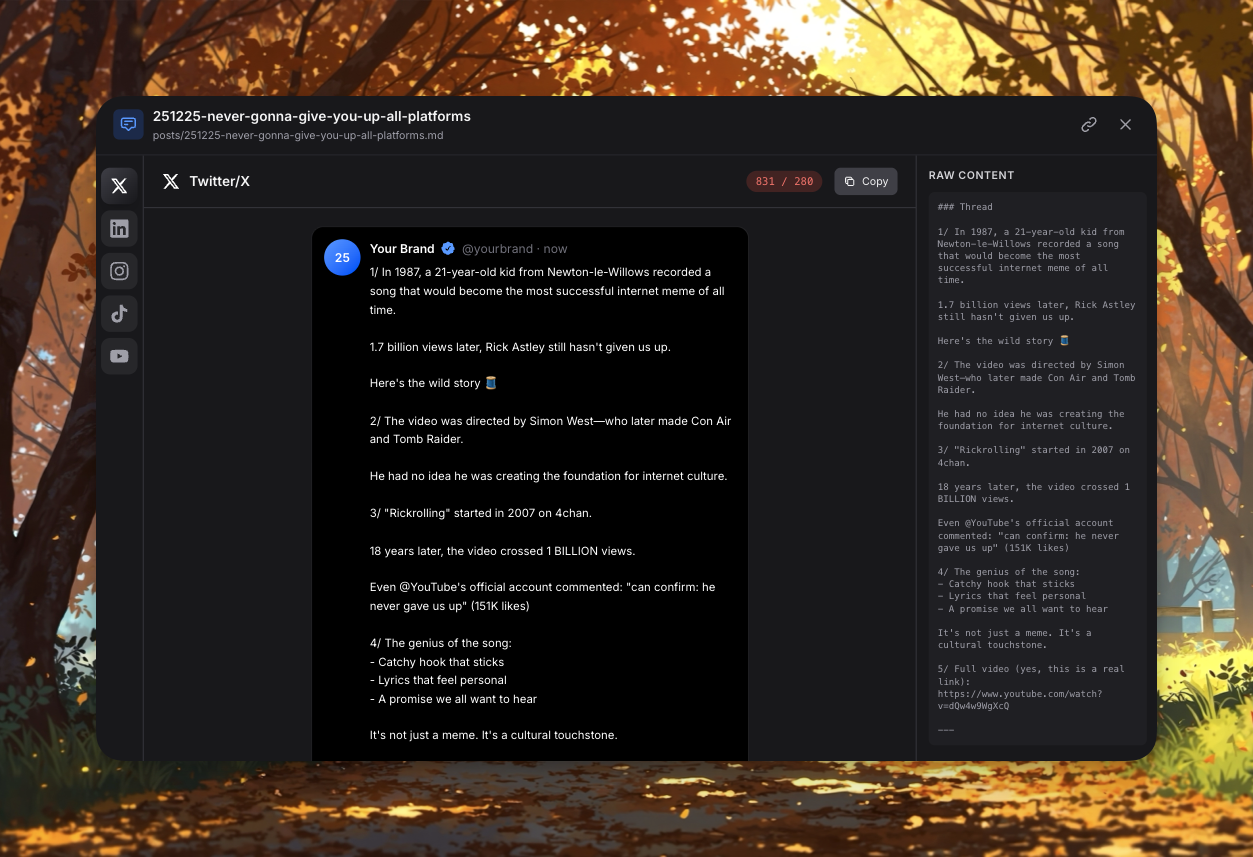 Social Post Preview